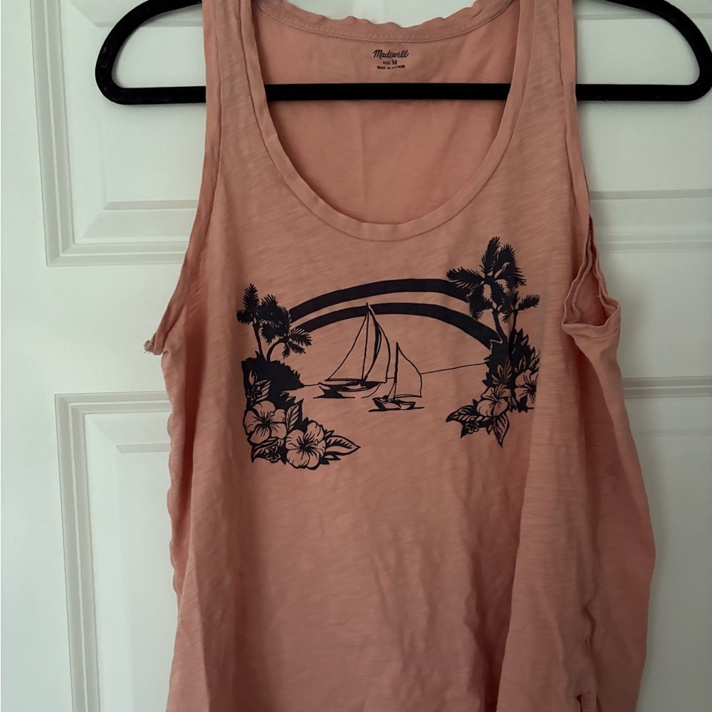 Madewell whisper cotton scoop neck tank size M